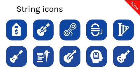 string icon set