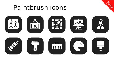 paintbrush icon set