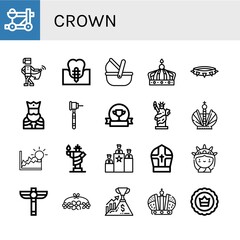 crown icon set