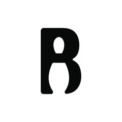 Letter bowling B. Bowling logo designs concept vector