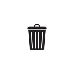 trash can icon vector design template