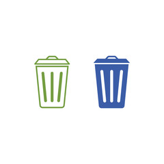 trash can icon vector design template