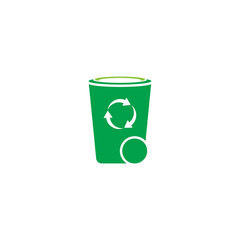 trash can icon vector design template