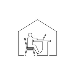 Work from home logo.