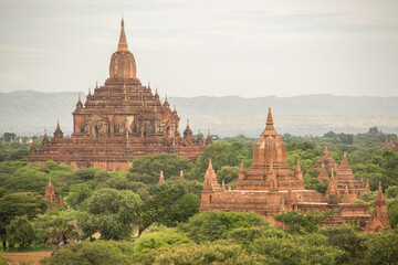 Bagan is an ancient city and a UNESCO World Heritage Site located in the Mandalay Region of Myanmar.
The Bagan Archaeological Zone is a main attraction for the country's nascent tourism industry