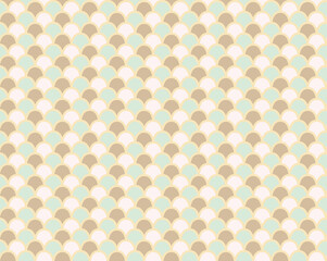 fish skin seamless pattern. vector background. Fish scales texture. Pastel colors. Graphic illustration