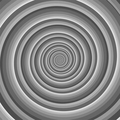 Spiral hipnotic optical illusion. Hypnotizing swirl. Trance sleep hypnotherapy. Simple graphic vector illustration. Concentartion and relaxation