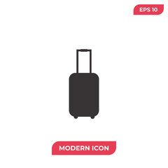 Suitcase vector icon, simple sign for web site and mobile app.