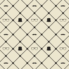 gentleman seamless pattern