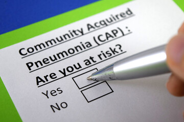 Obraz premium Questionnaire about health problem