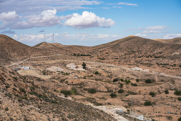 The Dahar, southern region of tunisia, land of ksour, beginning of the sahara