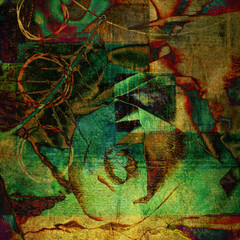 art floral vintage colorful background