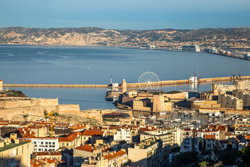 France, Marseille, view over Marseille