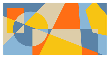 abstract geometric poster template