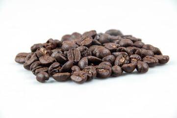 coffee beans on white background