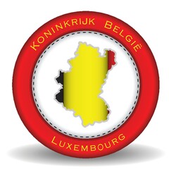 luxembourg map sticker