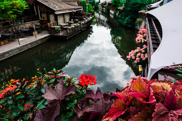 The Colmar canal as it passes through the city center