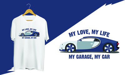 Super car t shirt design 