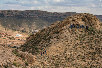 The Dahar, southern region of tunisia, land of ksour, beginning of the sahara