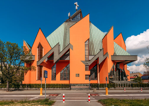 Church of Divine Mercy (Kości&oacute;ł Miłosierdzia Bożego) in Tarnow, Poland.