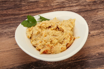 Vegan dietary cusine - humus snack