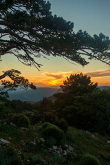 Sunset from the top of the Penagolosa in Castellon