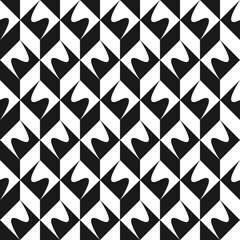 Seamless geometric abstract pattern with hexagon composition