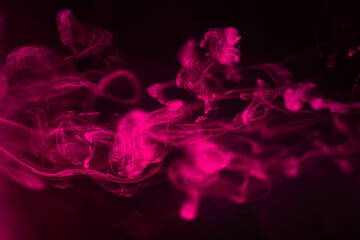 smoke on black background