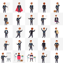 
Managers In Different Poses And Emotions 25 Illustrations
