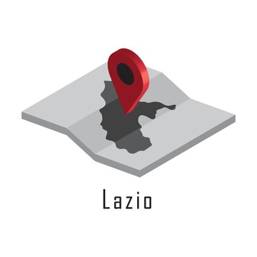 lazio map with map pointer