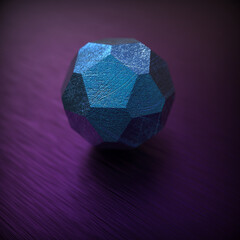 Abstract 3D illustration with blur effect. Ball.