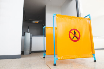 No entry signage and barrier - Lift or Elevator Maintenance Services