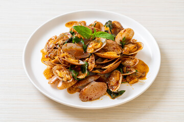 Stir Fried Clams with Roasted Chilli Paste