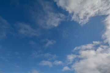 Obraz premium Cloud and blue sky. Horizontal.