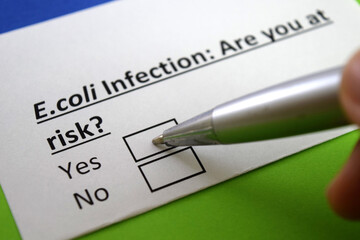 Obraz premium Questionnaire about health problem
