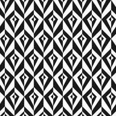 Seamless geometric abstract pattern with hexagon composition