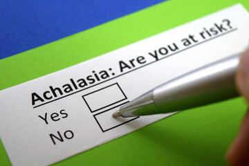 Obraz premium Questionnaire about health problem