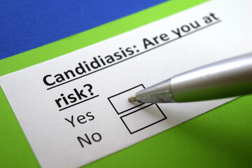 Obraz premium Questionnaire about health problem