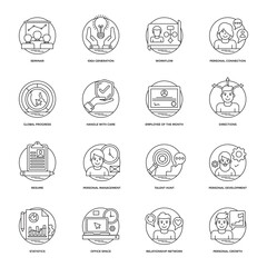 Business Line Creative Icon Pack 