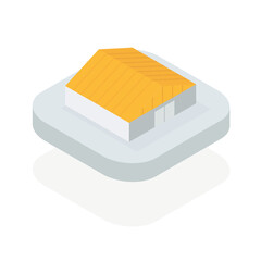 warehouse industry icon isometric 3d