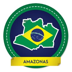amazonas map sticker