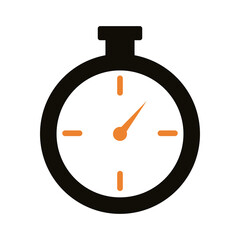 timer chronometer silhouette style icon