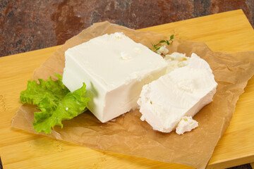 Greek traditional Feta soft cheese