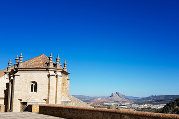 Fototapeta premium church of antequera spain on a sunny day