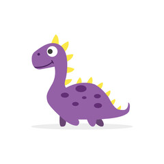 Cute dinosaur. Flat style. Vector illustration
