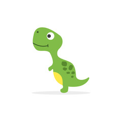 Cute dinosaur. Flat style. Vector illustration
