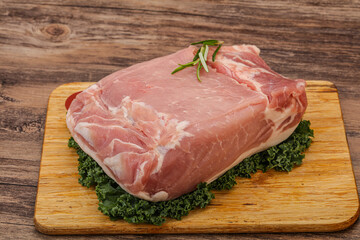 Pork meat piece for cooking
