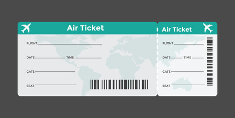 
Airline Ticket Vector 
 - obrazy, fototapety, plakaty