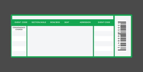 
Modern Ticket Design Flat Icon 
