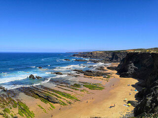 Rocky beach in Zambujeira do Mar